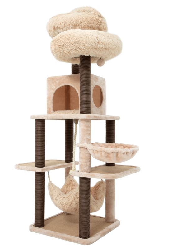 Meerkat 7-Level Modern Cat Tree: Luxury and Entertainment for Your Feline Friend