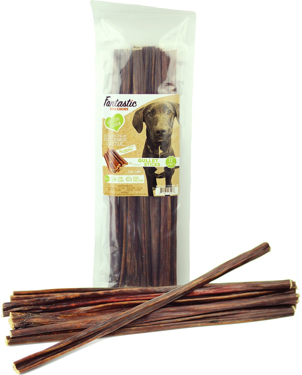 Fantastic Dog Chews 12" Gullet Sticks Dog Chews - Natural and High-Protein