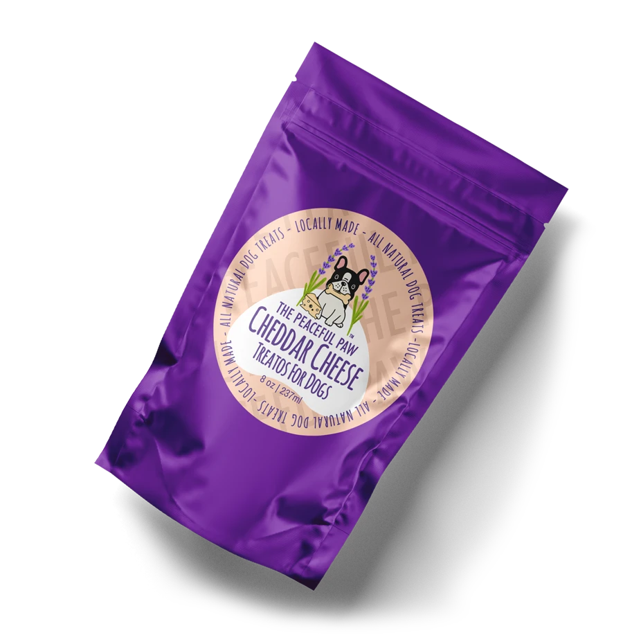 Cheddar Cheese Dog Treats | Organic Ingredients | 8 oz Bag